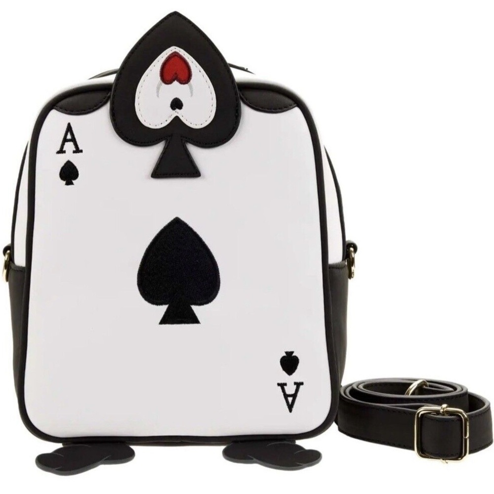 Loungefly Alice In Wonderland Ace Of Spades Crossbody Bag